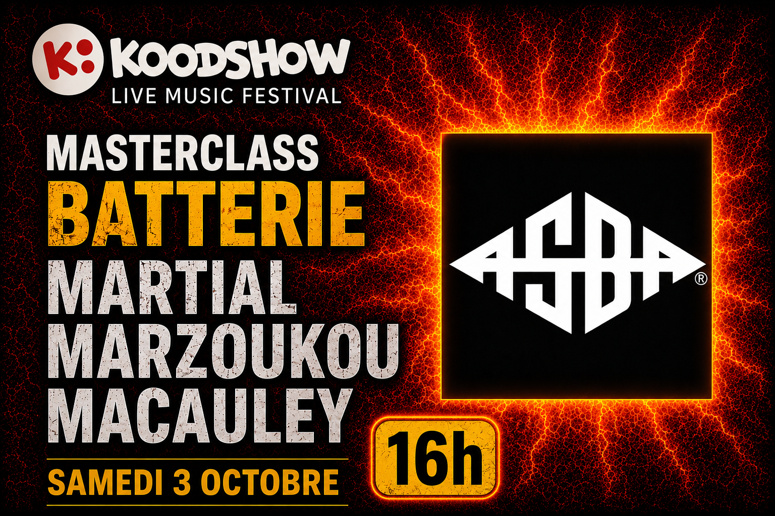 Annonce masterclass batterie
